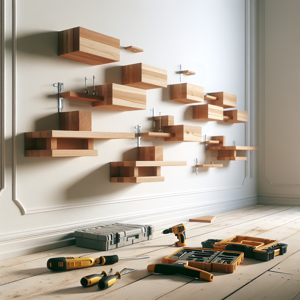 Sådan monterer du svævehylder i træ – trin for trin guide